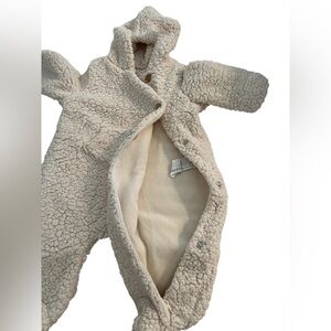 Zara Cream Sherpa Baby Onesie